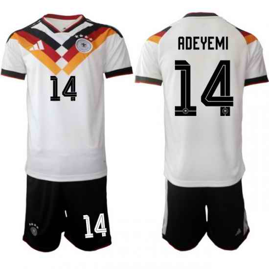 Germany 2026 FIFA World Cup Soccer Jersey White #14 ADEYEMI
